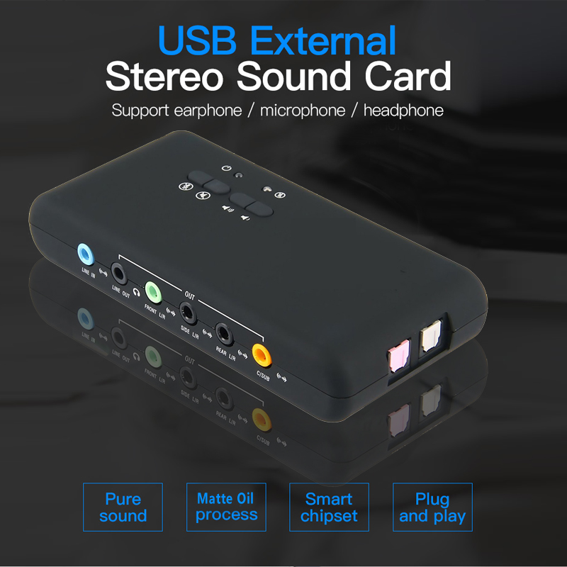 PCI  Cmi-6206 Chipset USB2.0 7.1 Sound Card with SPDIF &amp; USB Extension Cable remote wake-up