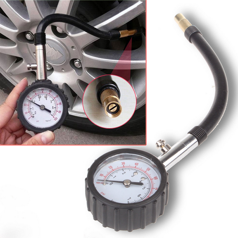 Car Bike  Tyre Tire Pressure Gauge 0-100 PSI Meter Vehicle Tester Monitoring System