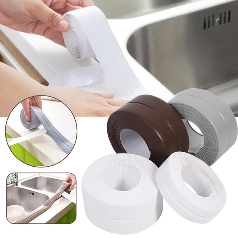 Kitchen Bathroom Wall Sealing Tape Waterproof Mold Proof Adhesive Tape Repair Mildew Tape