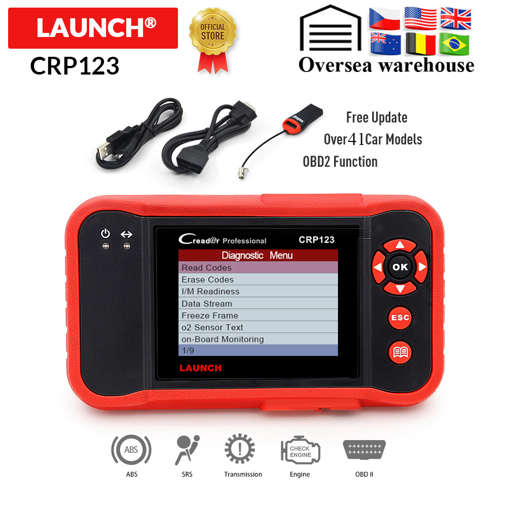 LAUNCH Creader CRP123 Support Engine/ABS/SRS/Transmission Automotive Code Reader Car diagnostic too