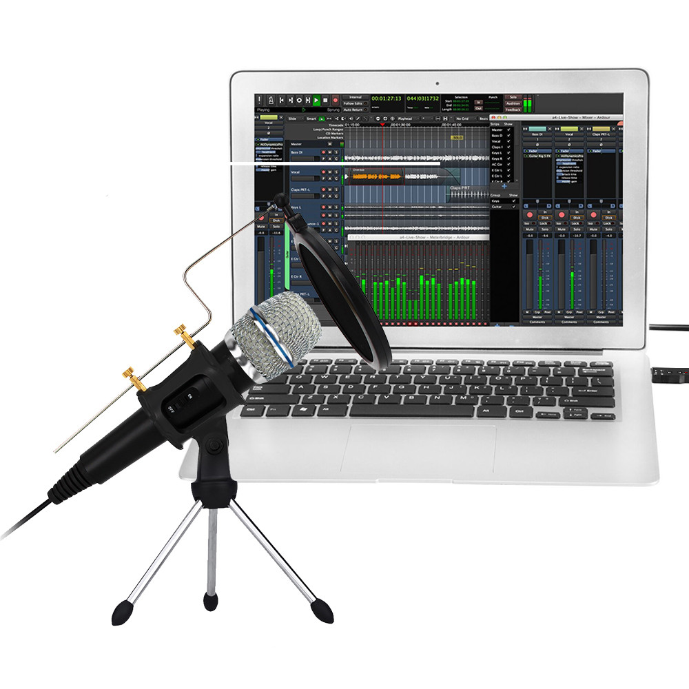 Condenser Microphone for Laptop or Windows Studio Microphones for Iphone Android Recording