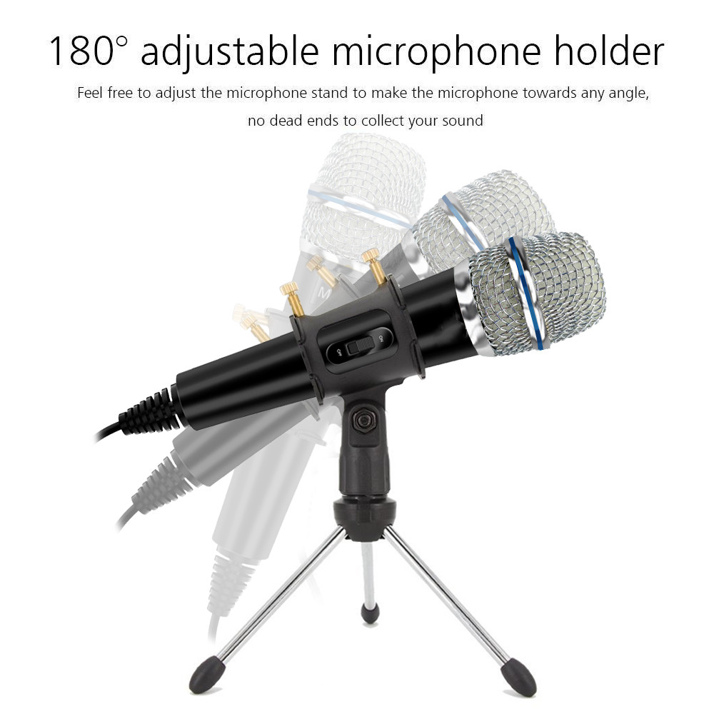 Condenser Microphone for Laptop or Windows Studio Microphones for Iphone Android Recording