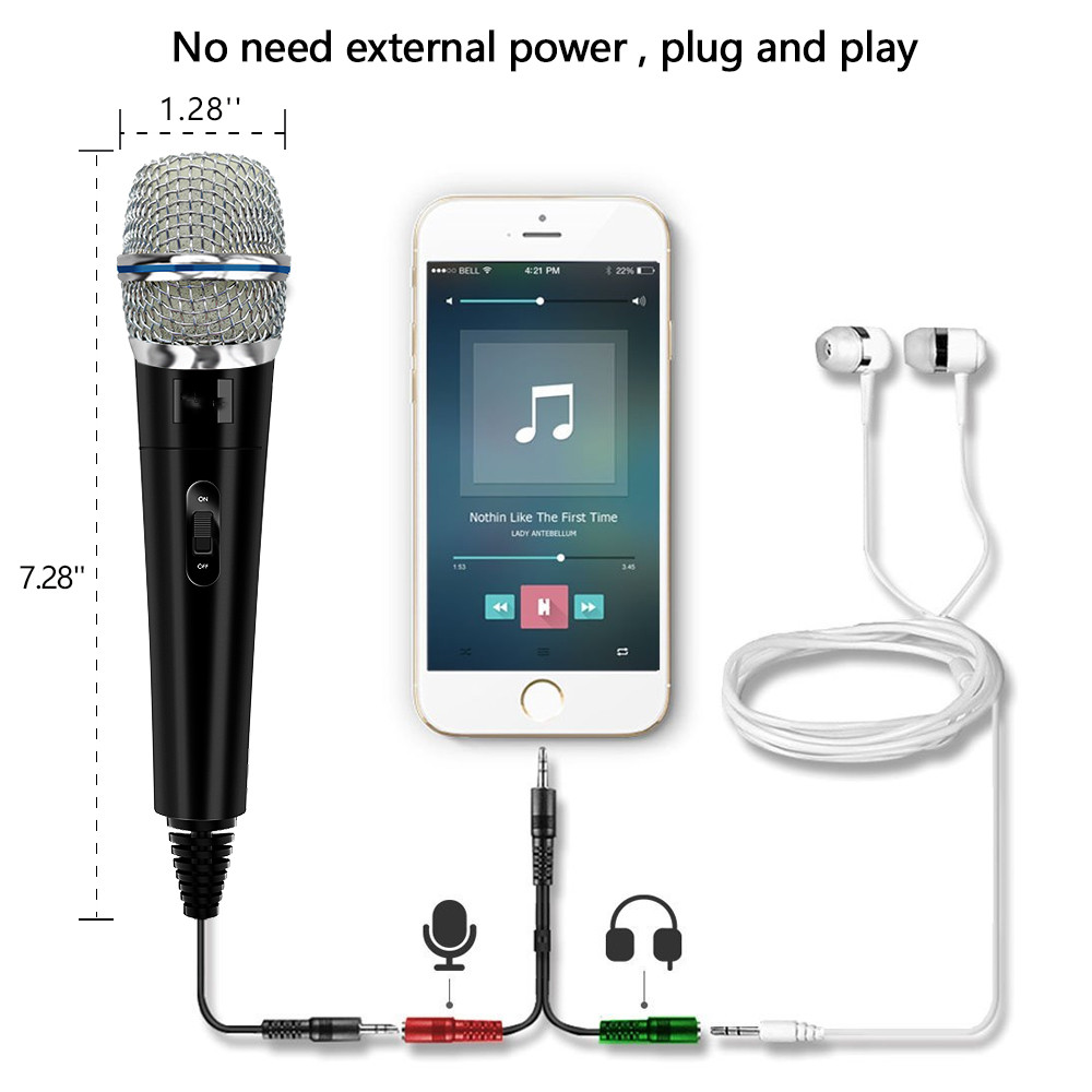 Condenser Microphone for Laptop or Windows Studio Microphones for Iphone Android Recording