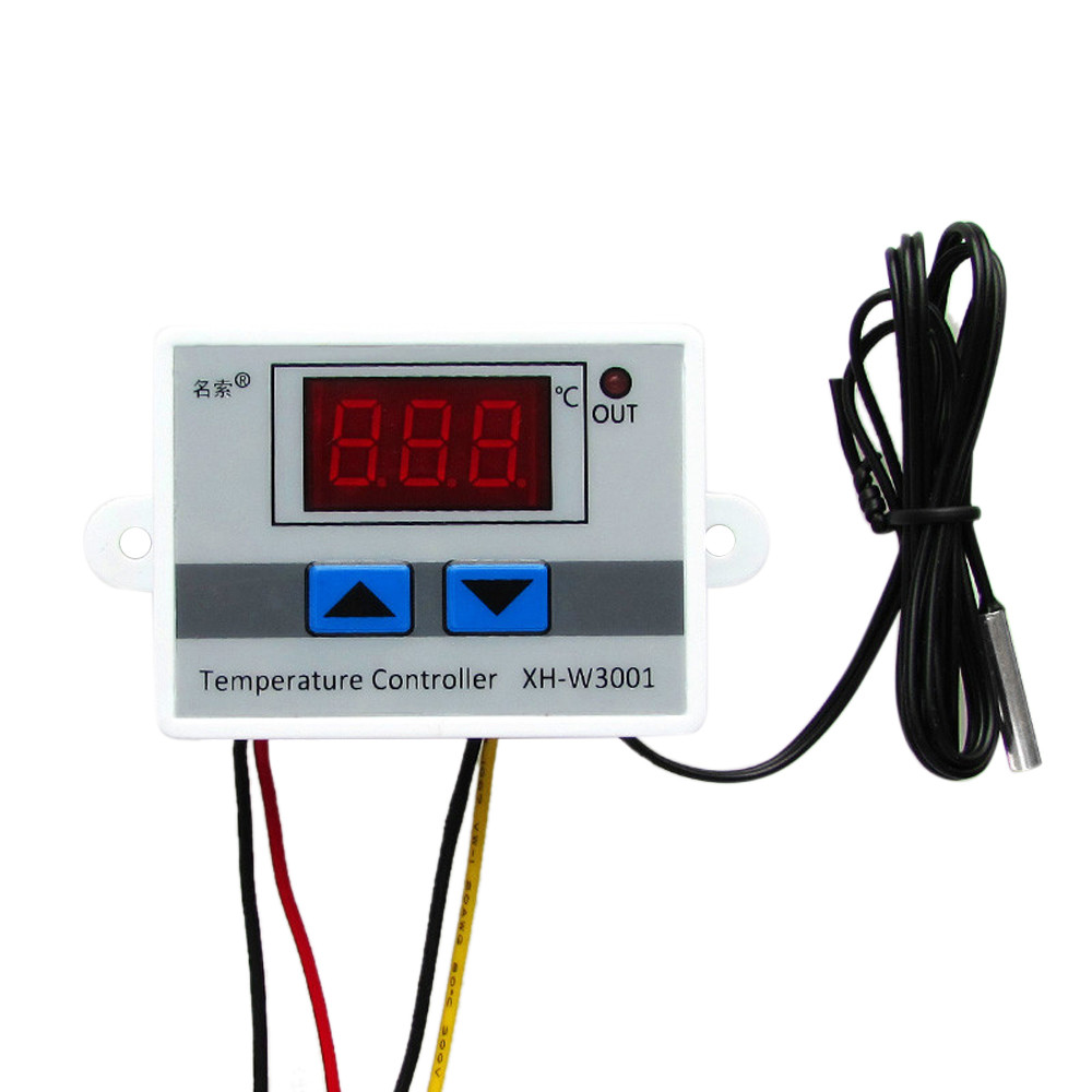 Temperature Controller XH-W3001For Incubator Cooling Heating Switch Thermostat NTC Sensor