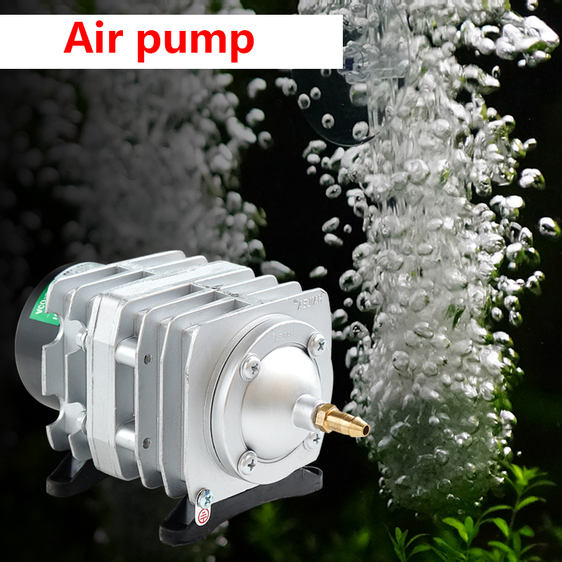 35W Powerful Oxygen Air Pump High Capacity Air Compressor Hydroponics 6 Way Air Aerator Pump