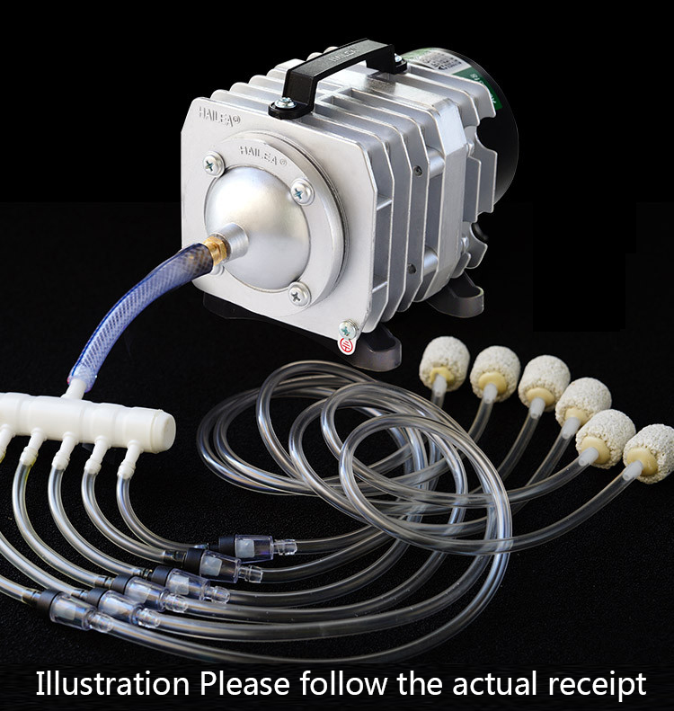 35W Powerful Oxygen Air Pump High Capacity Air Compressor Hydroponics 6 Way Air Aerator Pump