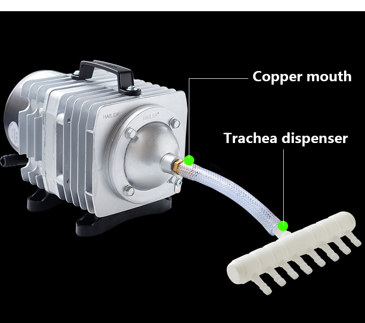 35W Powerful Oxygen Air Pump High Capacity Air Compressor Hydroponics 6 Way Air Aerator Pump