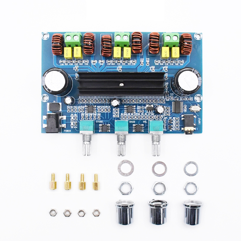 Bluetooth 5.0 TPA3116D2 Digital Power Amplifier Board 2.1 Channel 2*50W+100W Stereo Class D Bass