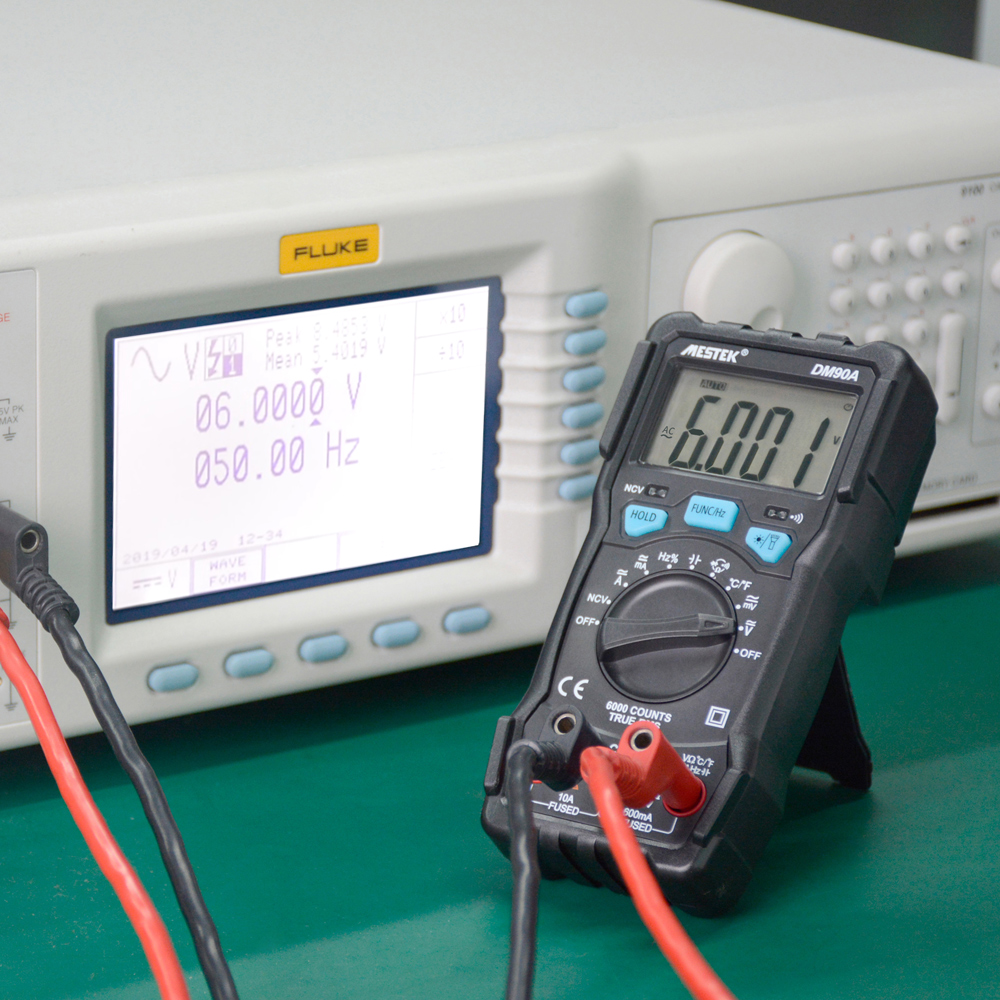 AC/DC Multimeter Multimetro DM90A Auto range Digital Frequency Current Voltage Multimeter RMS