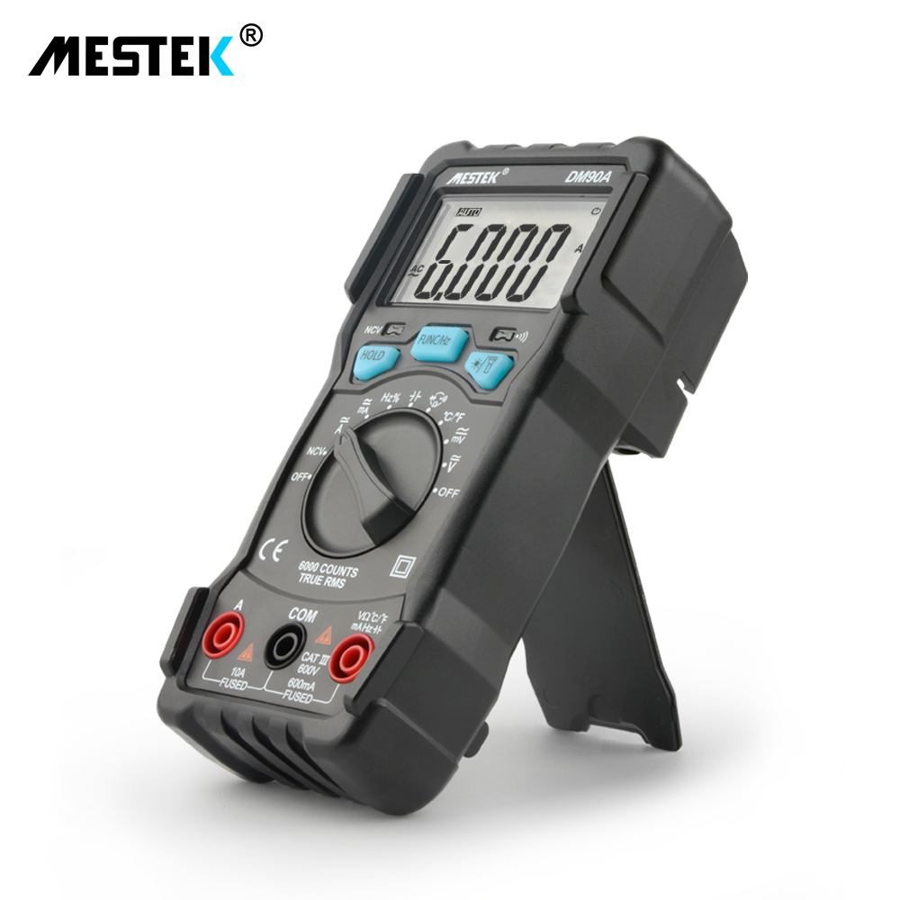 AC/DC Multimeter Multimetro DM90A Auto range Digital Frequency Current Voltage Multimeter RMS