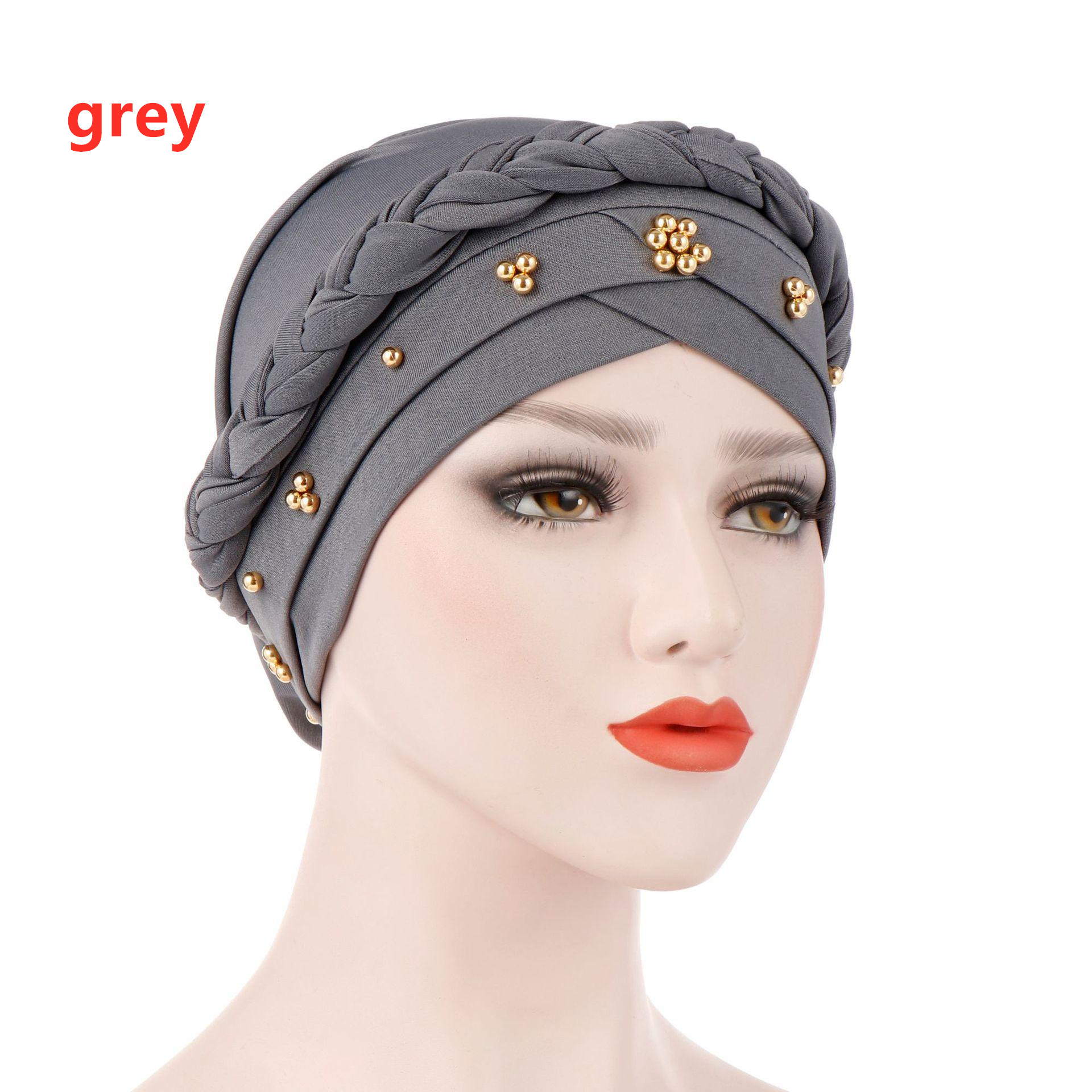 women hat muslim braid head scarf turban head wrap ramadan hair loss islamic headwear arab fashion