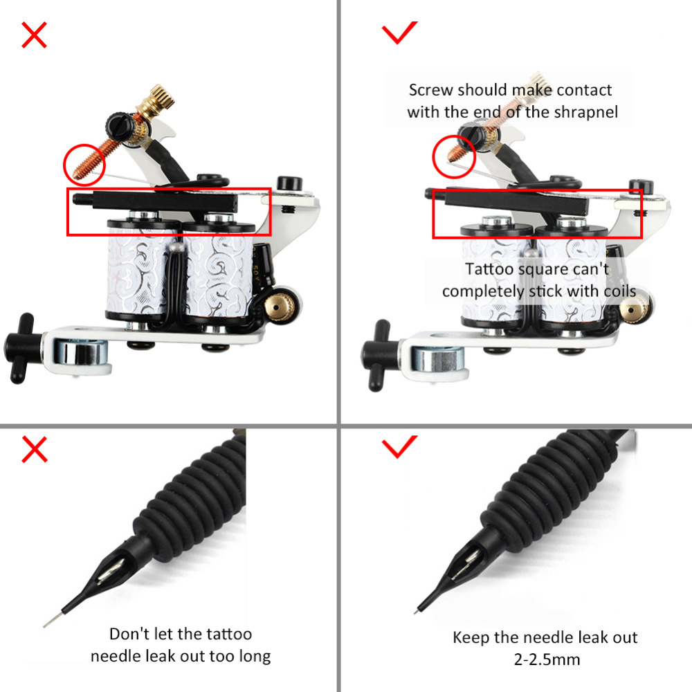 Complete Tattoo Kit 3 Tattoo Machines Gun Black Ink Set Power Supply Grips Body Art Tools Permanent