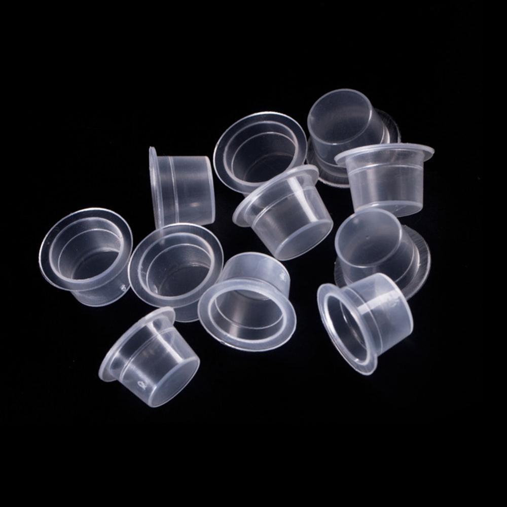 100 pieces disposable Tattoo &amp; Permanent Makeup Pigment Ink Caps Cups Large Medium Small Size