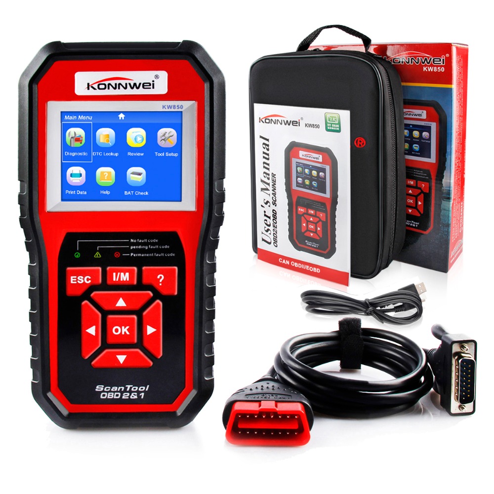 Best OBD 2 Autoscanner OBD2 Scanner KONNWEI KW850 Full ODB2 Scanner