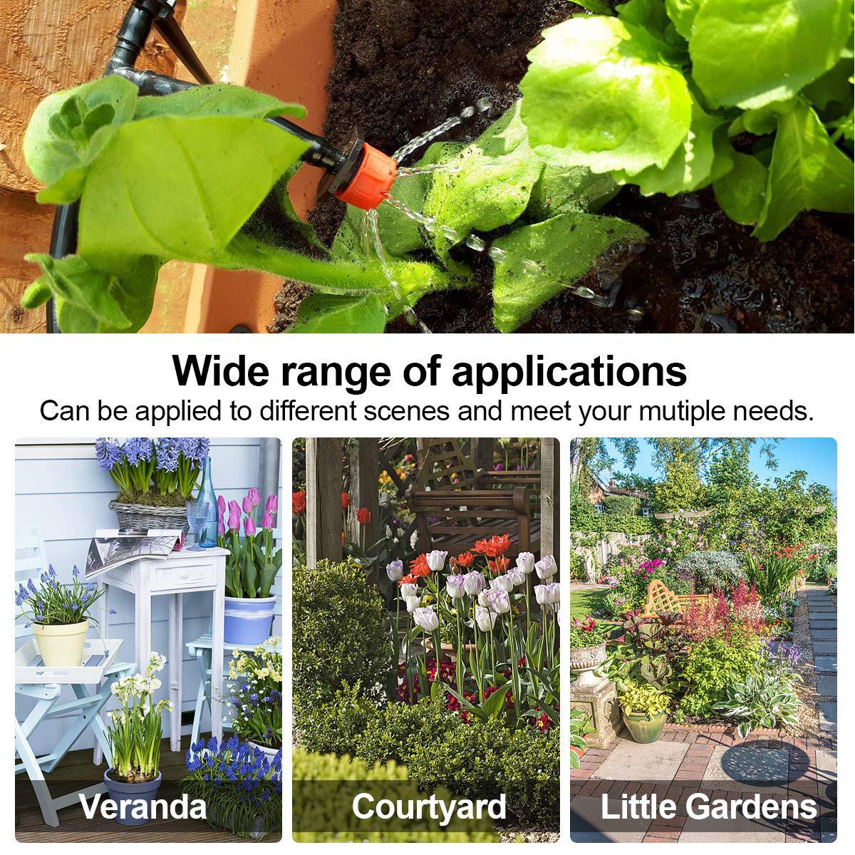 149Pcs+30m Automatic Micro Drip Irrigation System Garden Spray Self Watering Kit Adjustable Dripper