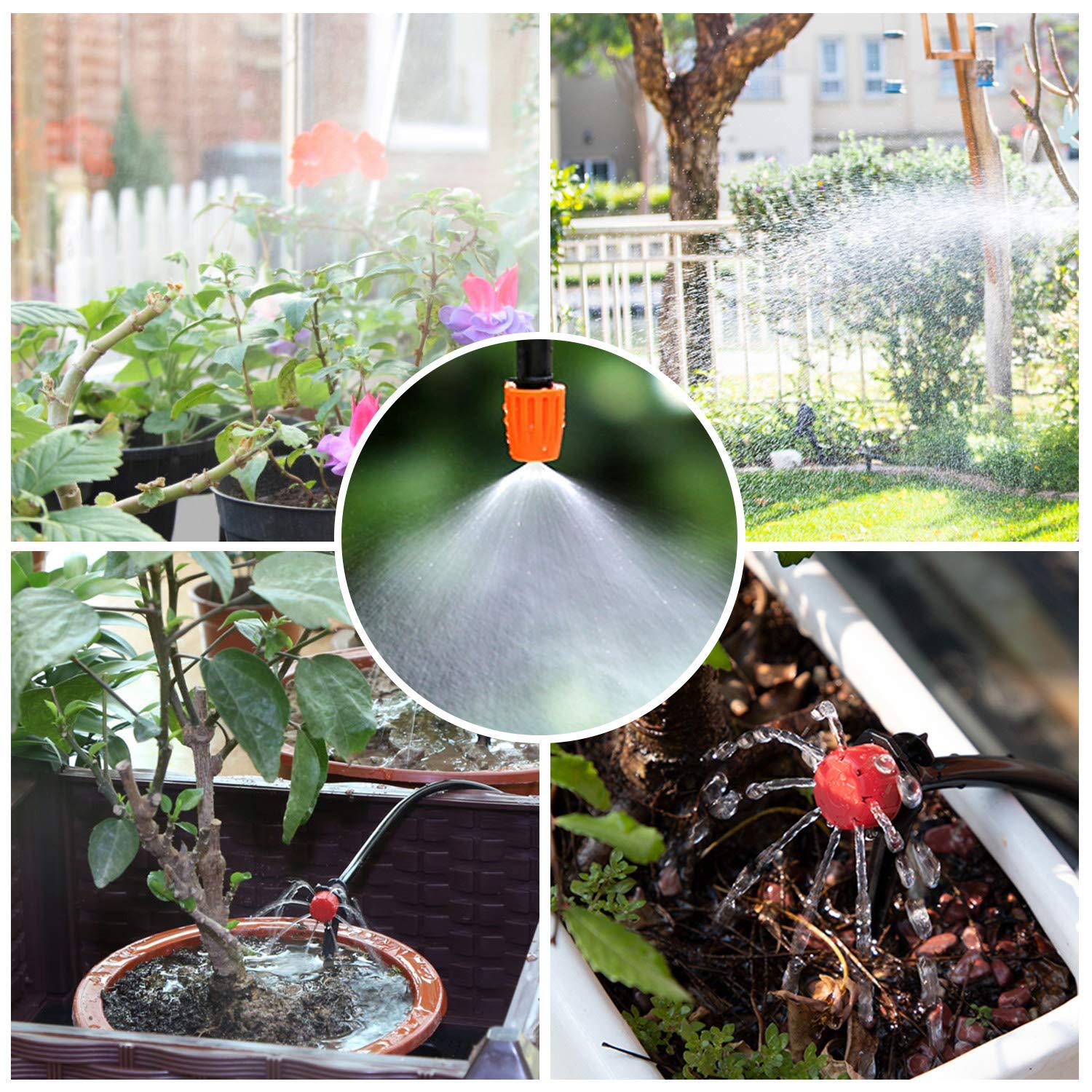 149Pcs+30m Automatic Micro Drip Irrigation System Garden Spray Self Watering Kit Adjustable Dripper