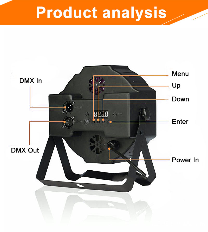 36 LED Stage Light RGB Crystal Magic Ball Bulb DMX  Disco Club Party Light 110-240V