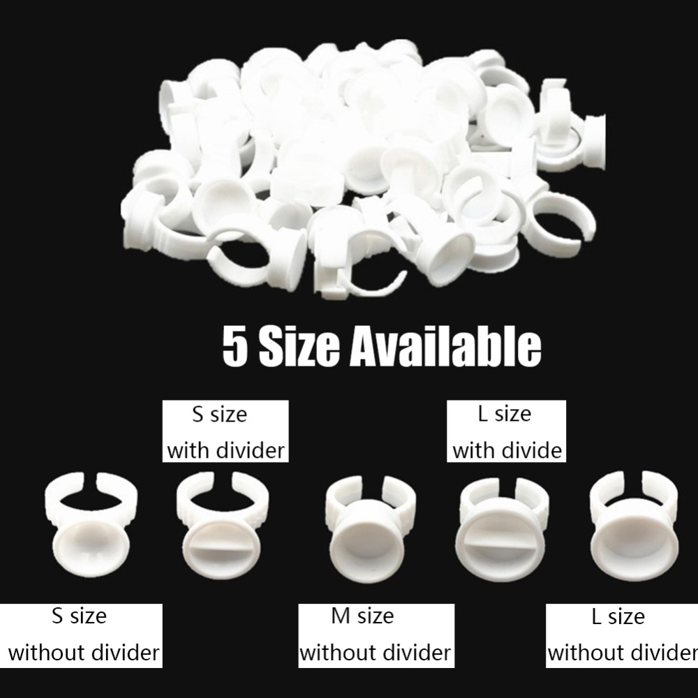 100pcs Plastic Tattoo Ink Ring Tattoo Ink Holders Tattoo Accessory Tattoo Supply