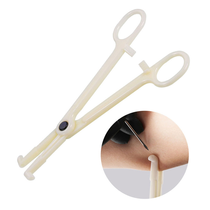 1Pcs Professional Piercing Clamp Tools For Ear Lip Navel Nose Round Open Septum Piercing Forceps
