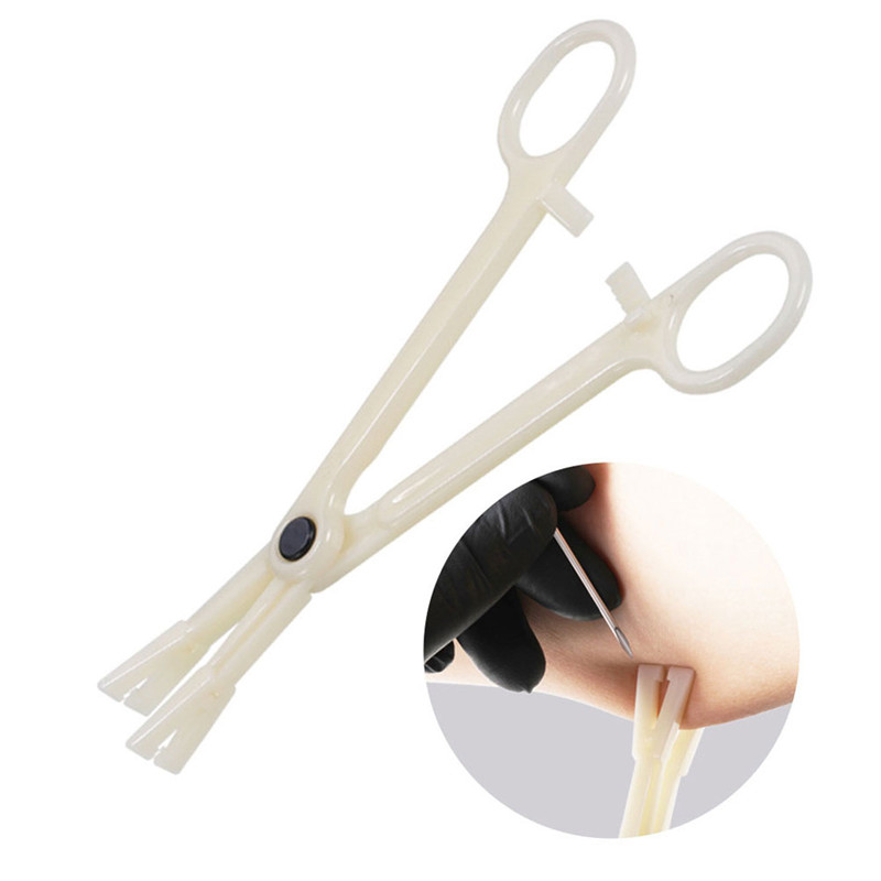 1Pcs Professional Piercing Clamp Tools For Ear Lip Navel Nose Round Open Septum Piercing Forceps