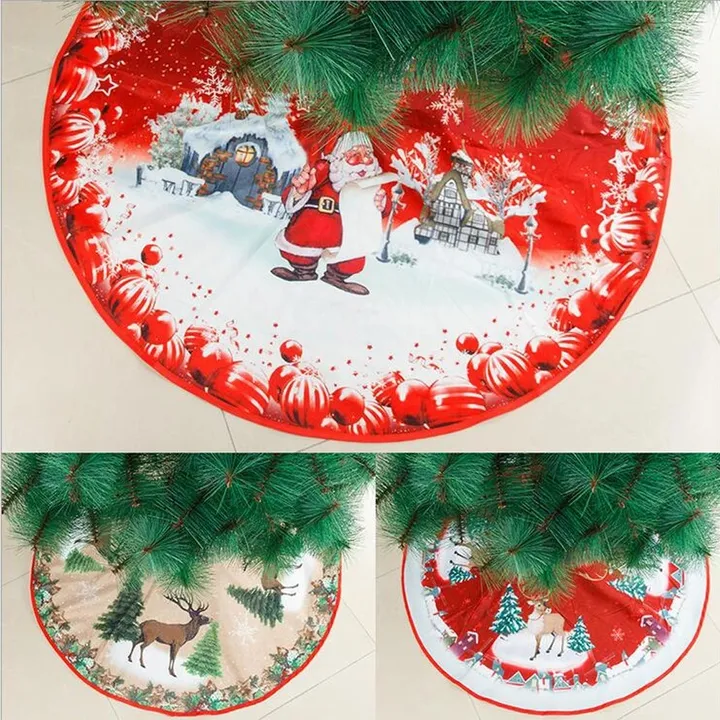 Christmas Tree Skirt Ornament 39 Inch Diameter Christmas Tree Bottom Decoration Christmas Tree Skirt_voghion.com