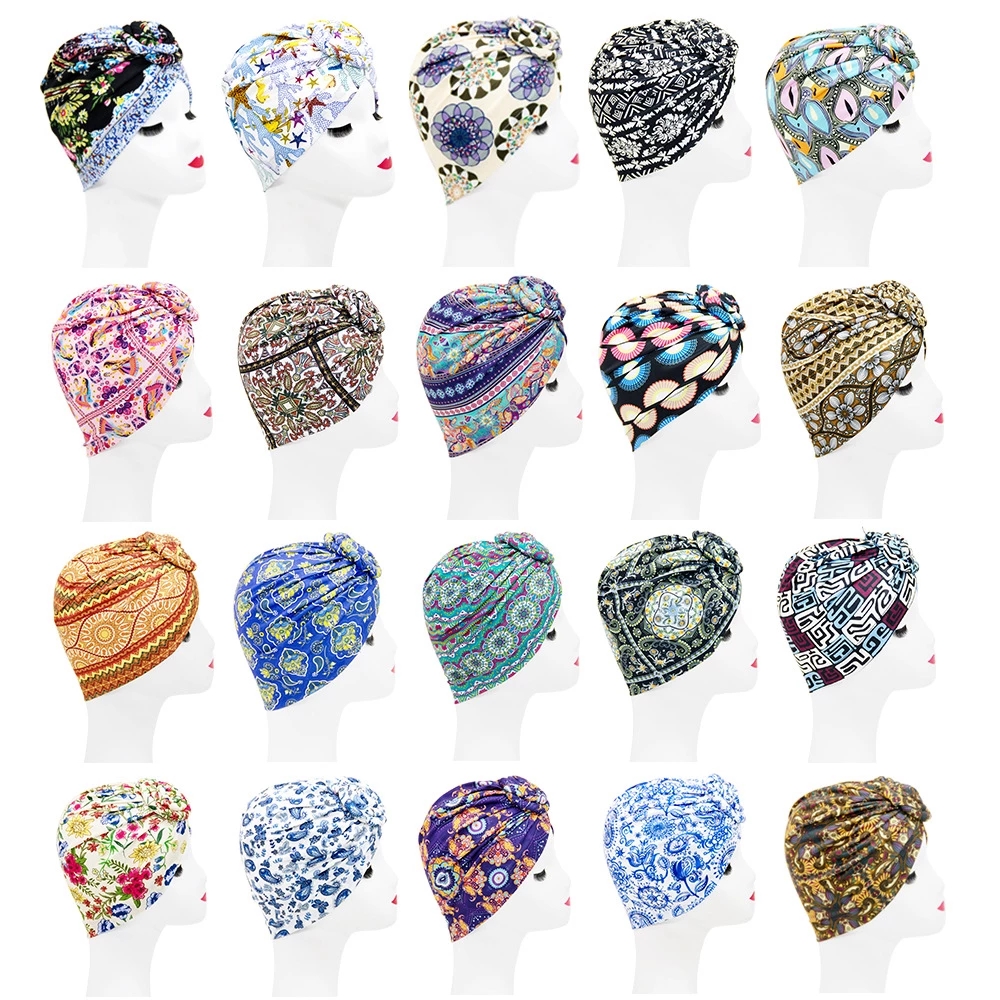 Muslim Scarf Women Cap Head Scarf Turban Caps Jijab Bonnet Bohemian Ethnic Inner Muslim Cap