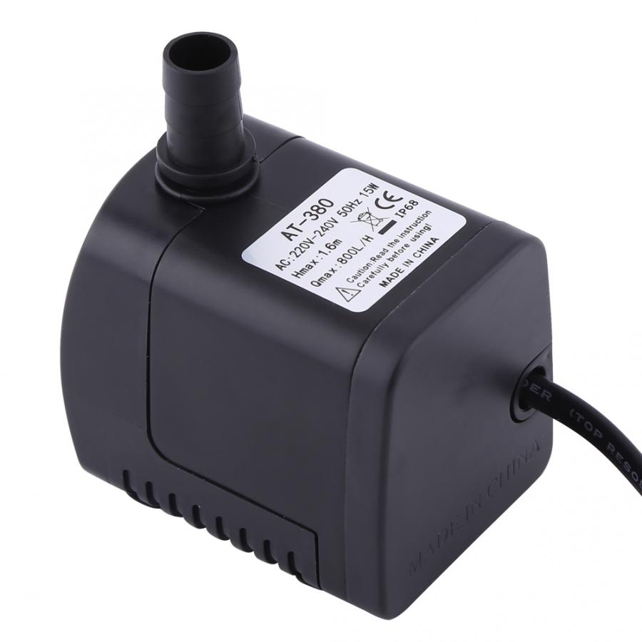 Aquarium Fountain Water Pump Plastic 220V 15W 800L/H Fountain Air Fish Tank Aquarium Water