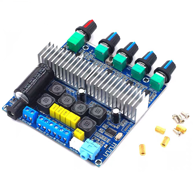 TPA3116 Subwoofer Amplifier Board 2.1 Channel 2*50W+100W Bluetooth 5.0 Audio Stereo Equalizer Amp