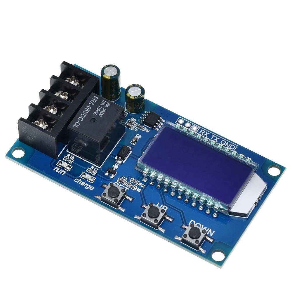 6-60v 10A Lithium Battery Charge Control Module Protection Board with Overcharge Switch XY-L10A