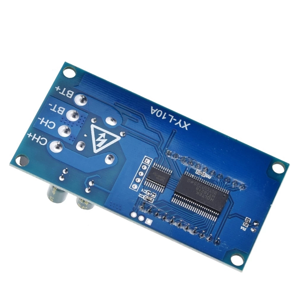 6-60v 10A Lithium Battery Charge Control Module Protection Board with Overcharge Switch XY-L10A
