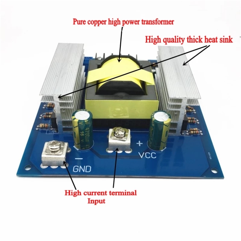 Step UP Power Module 1000W DC 12V 24V to AC 110V 220V 380V Inverter Module Converter Booster Module