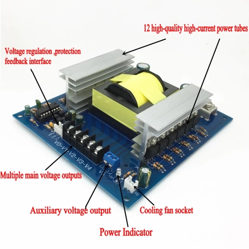 Step UP Power Module 1000W DC 12V 24V to AC 110V 220V 380V Inverter Module Converter Booster Module