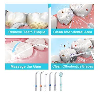 5 Modes Oral Irrigator Dental Flosser USB Rechargeable Teeth Cleaner IPX7 Waterproof Water Flosser
