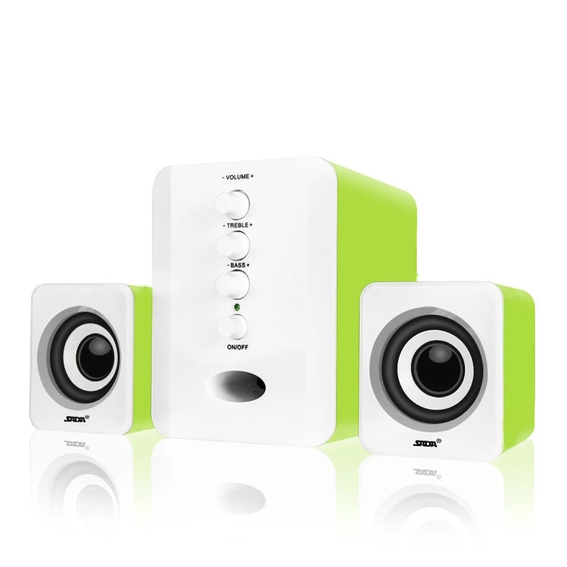 SADA D-202 USB Wired Combination Speakers Computer Bass Stereo Music Player Subwoofer Sound Box