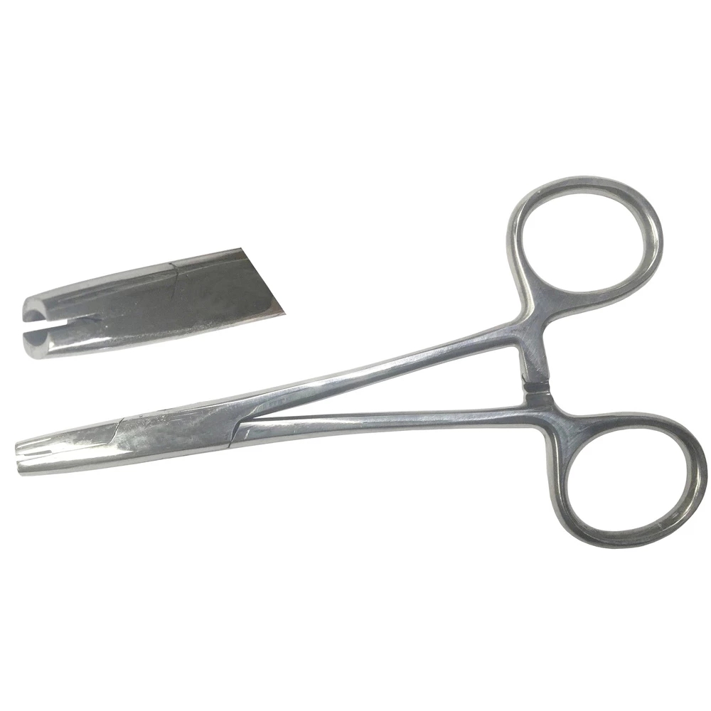 1PC Piercing Tool Puncture Tool Professional Surgical Steel Triangle Close Ring Needle Pipe Clamp