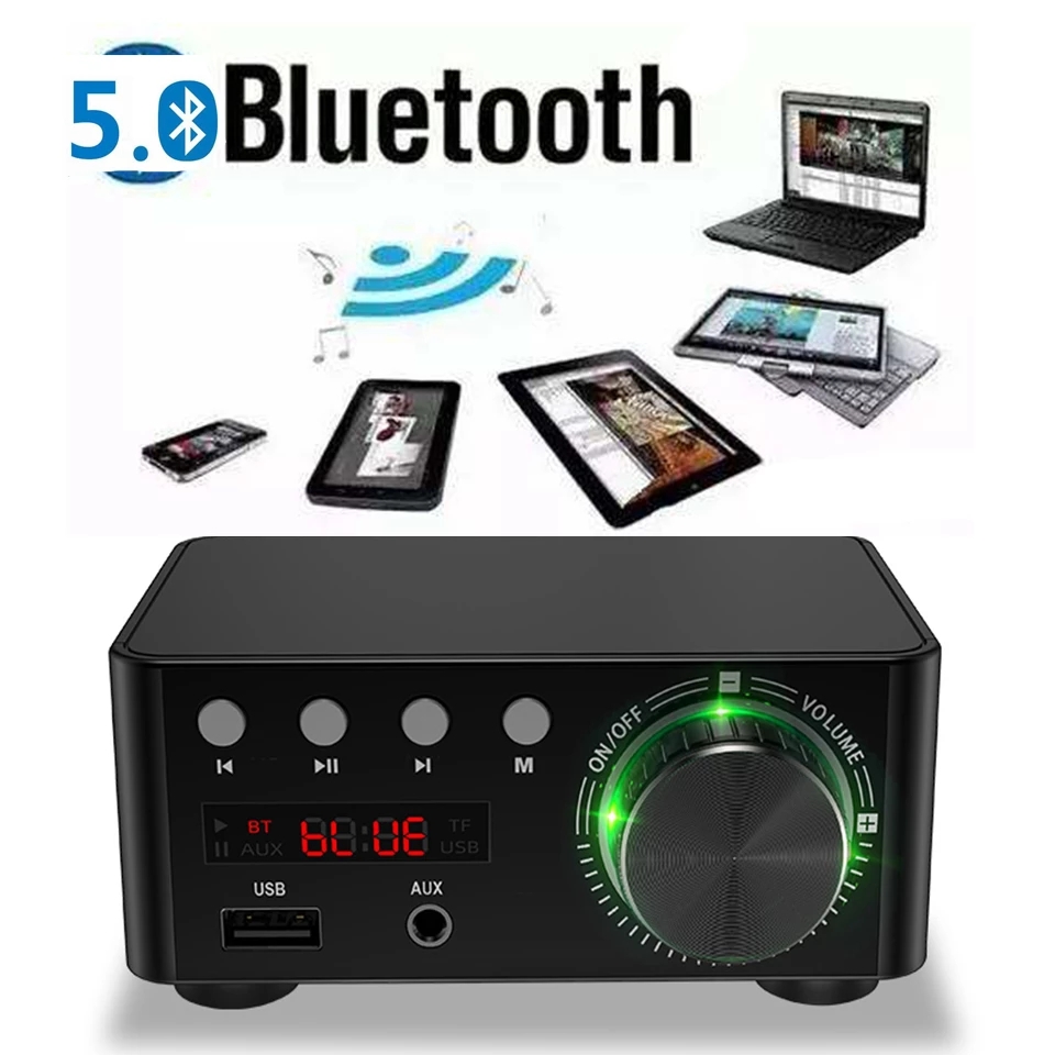 50WX2 Bluetooth 5.0 Power Amplifier Board TPA3116 Receiver Stereo