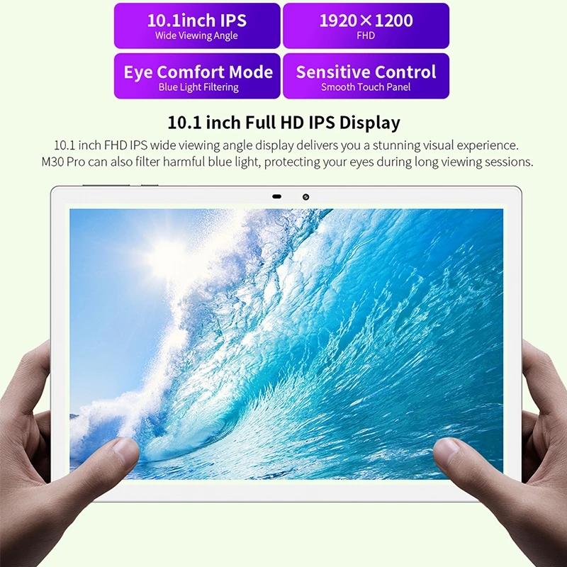 10.1 Inch Tablet 8 Core 4G Call Android 10.0 Phablet 1920x1200 IPS 4GB RAM 128GB ROM Tablets PC Dual