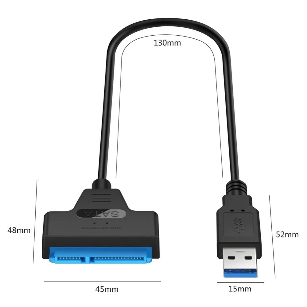 USB SATA 3 Cable Sata To USB 3.0 Adapter UP To 6 Gbps Support 2.5Inch External SSD HDD Hard Drive