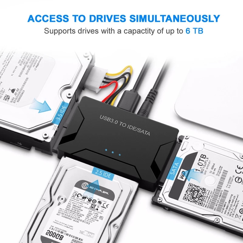 SATA to USB IDE Adapter USB 3.0 2.0 Sata 3 Cable for 2.5 3.5 Hard Disk Drive HDD SSD Converter IDE