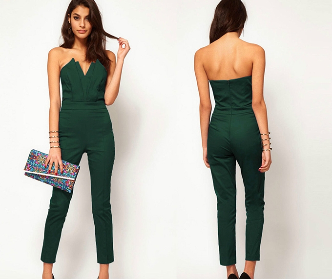 deep green jumpsuit