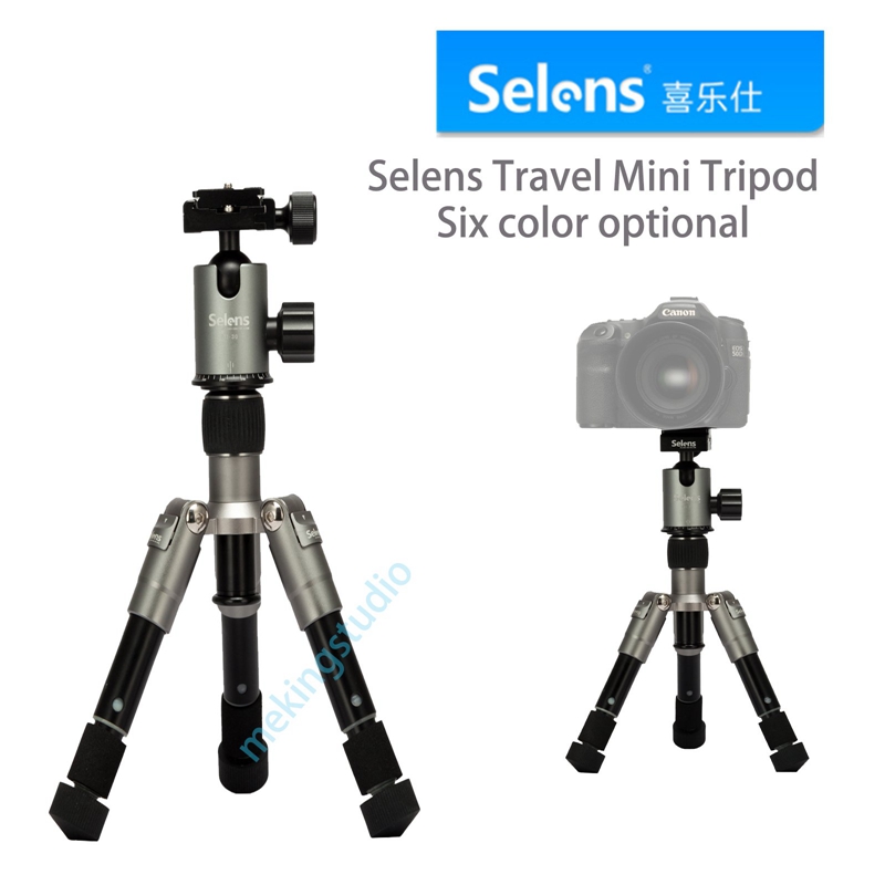 Selens Mini Travel Tripod Aluminum Alloy Foldable Monopod Stand for Universal Camera Top Quality
