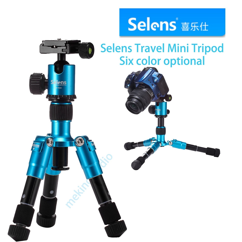 Selens Mini Travel Tripod Aluminum Alloy Foldable Monopod Stand for Universal Camera Top Quality
