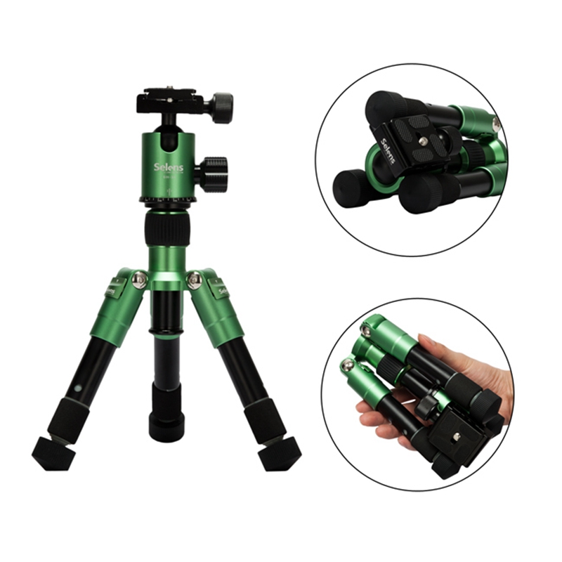 Selens Mini Travel Tripod Aluminum Alloy Foldable Monopod Stand for Universal Camera Top Quality