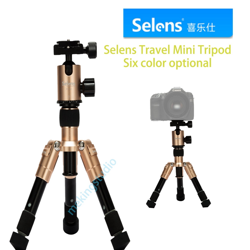 Selens Mini Travel Tripod Aluminum Alloy Foldable Monopod Stand for Universal Camera Top Quality