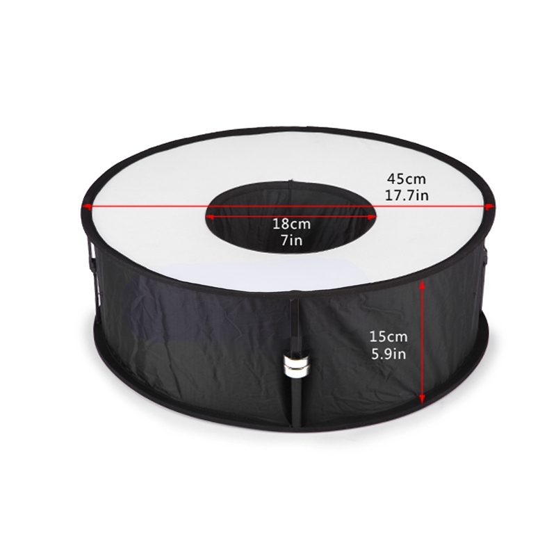 Diffuser 45cm Camera Photo Flashgun Ring Flash Round Flash Diffuser Softbox