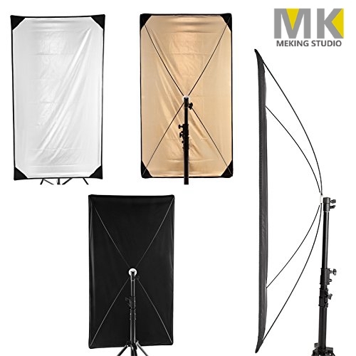 Meking Portable Translucent, Silver, Gold, White, Black Light Reflector for Studio Photography