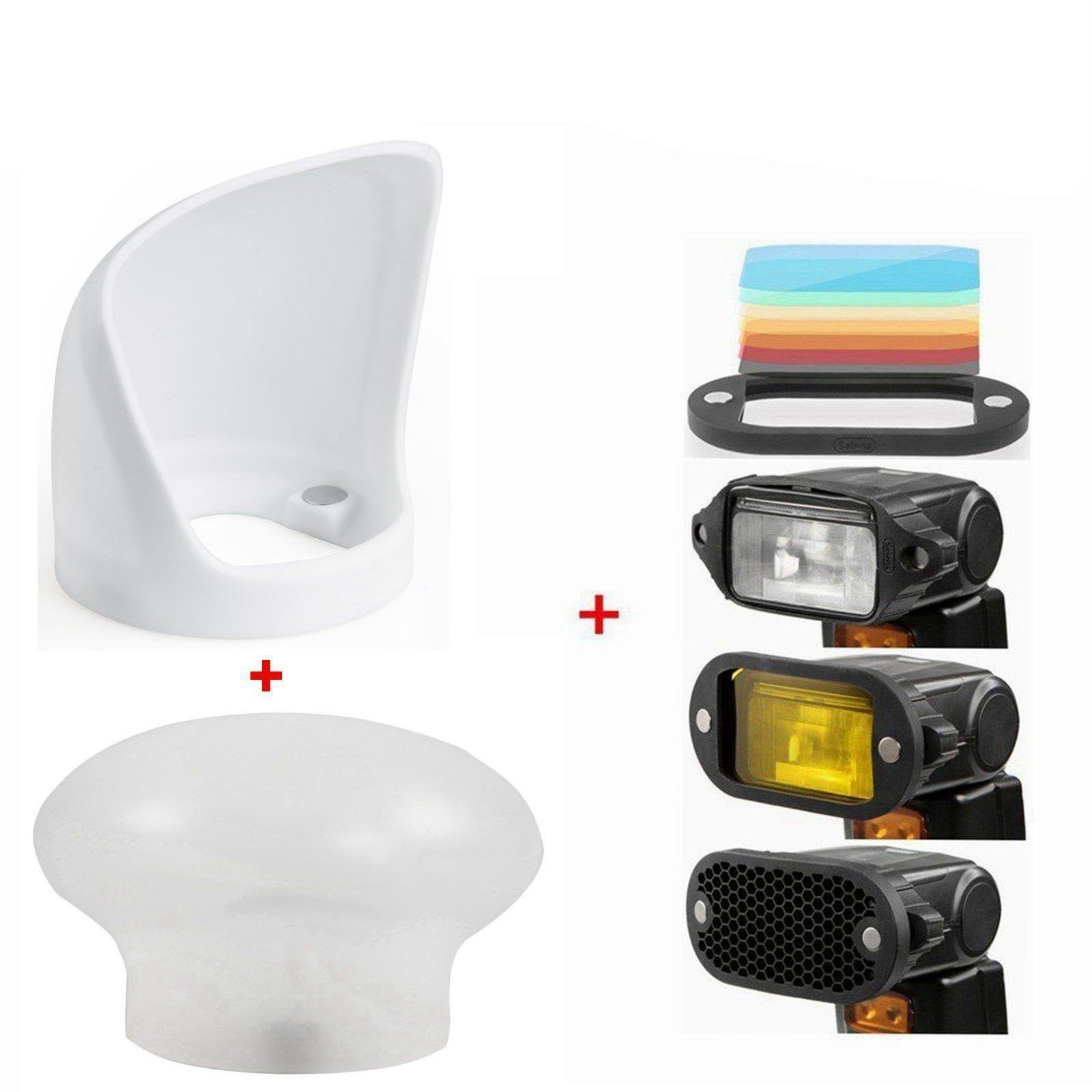Selens Universal Magnetic Flash Modifier System, Gels Filter, Diffuser, Bounce, Grip, Snoot