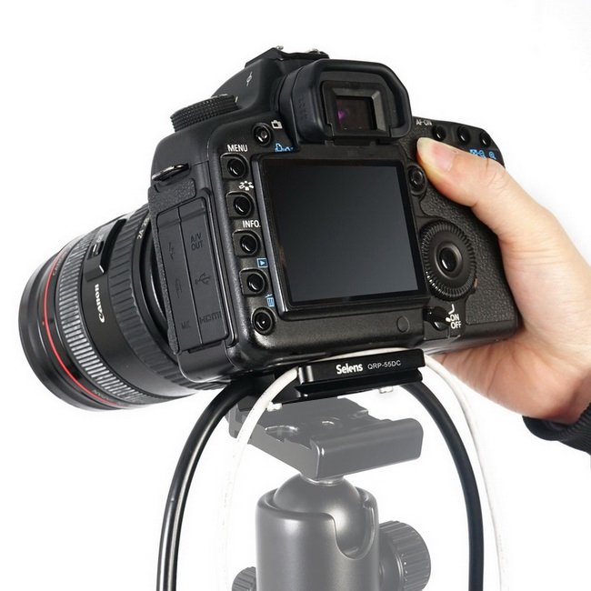 Selens Aluminum Tether Lock QR Quick Release Plate Camera Cable Clamp Adapter Aluminum Alloy
