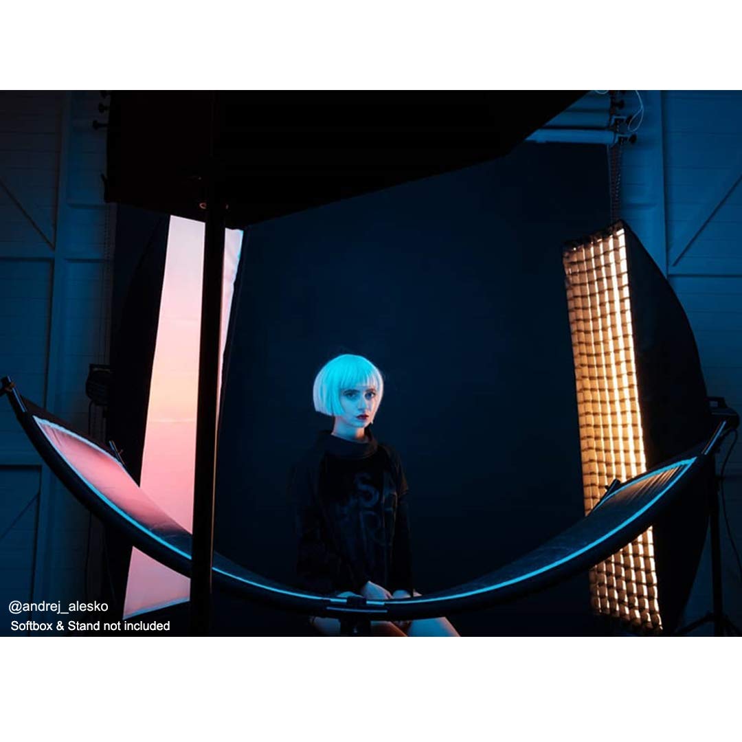 Selens Photography Light Reflector and Diffusers 4 In 1 Curved Reflectors for Photo Studio Lighting