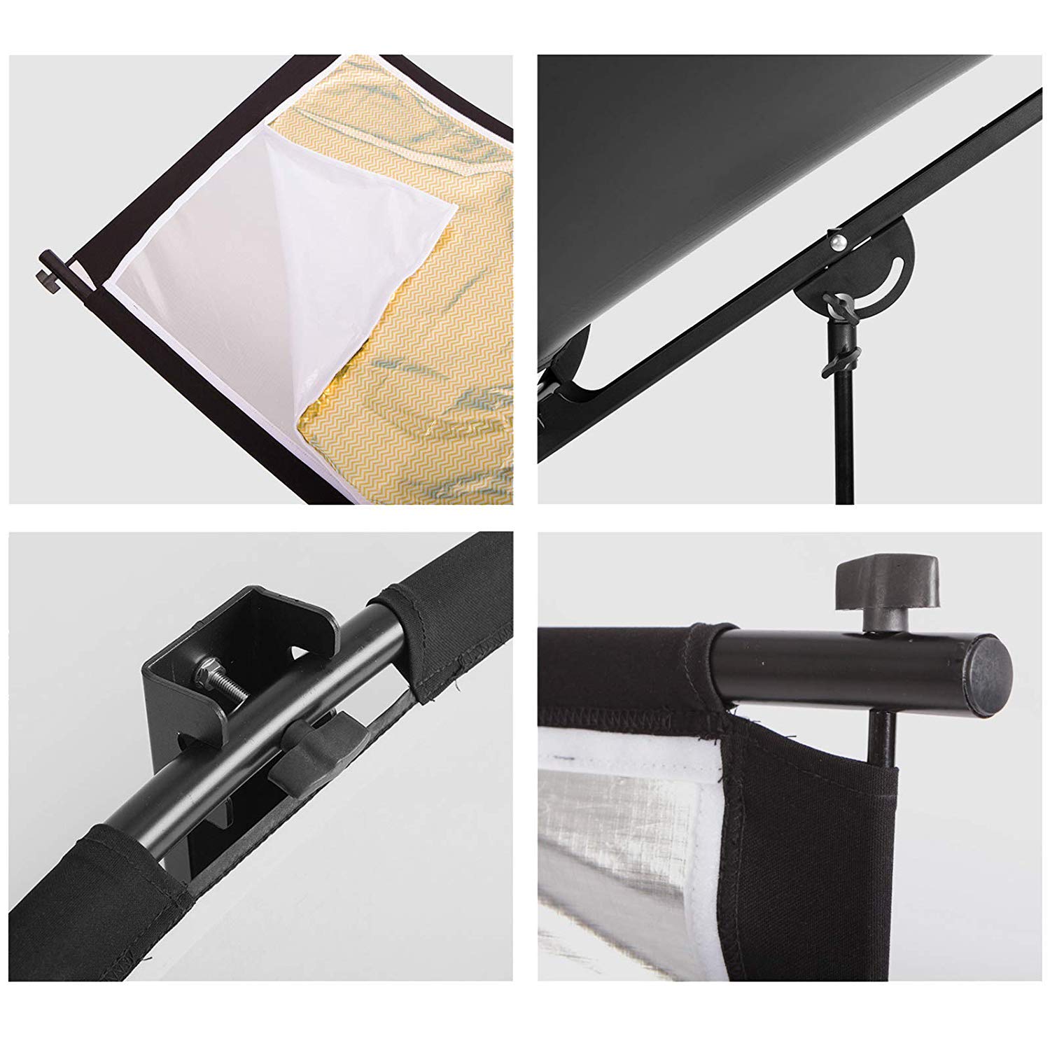 Selens Photography Light Reflector and Diffusers 4 In 1 Curved Reflectors for Photo Studio Lighting